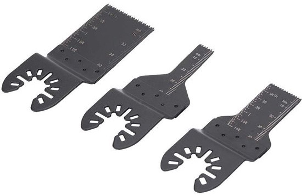 3 stuks oscillerend zaagblad multitool met snelsluiting - precisiezaagbladen van hardstaal voor metaal en hout .