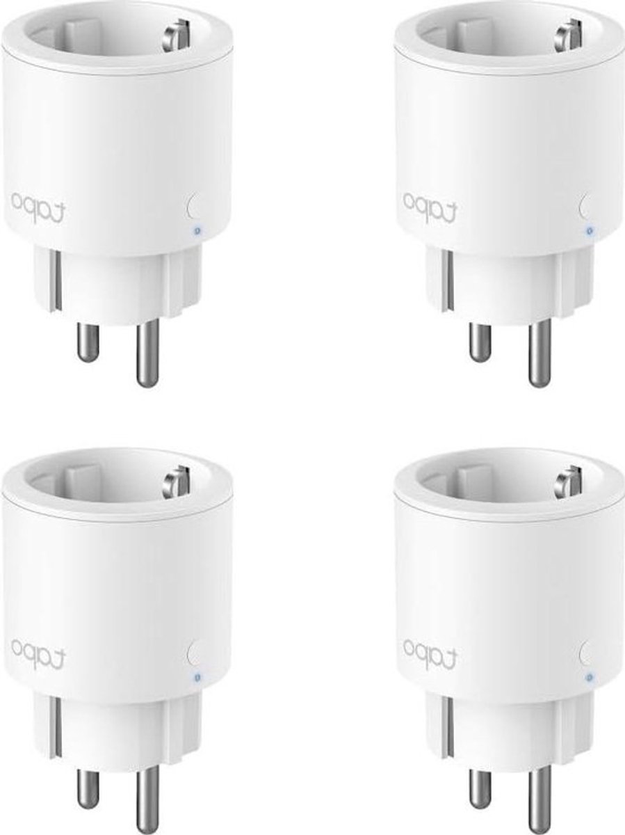 Wifi verbruiksbewaking 16 A type F compatibel met Alexa en Google Home - bediening van de radiator - energiebesparend - spraakbediening - 4 stuks