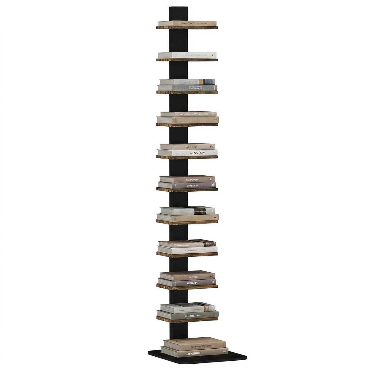 Boekentoren 11 niveaus smalle boekenkast 163 34.5x41.5x163.5 cm 5 cm