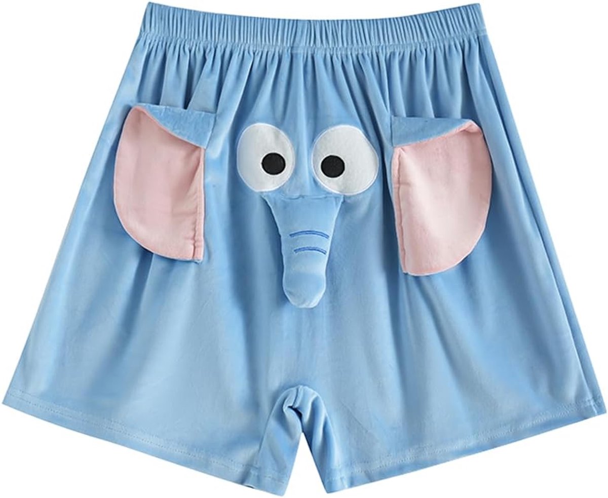 Slaapbroek voor Heren en Dames, Zachte Grappige Shorts, Uniseks, Korte Pyjamabroek