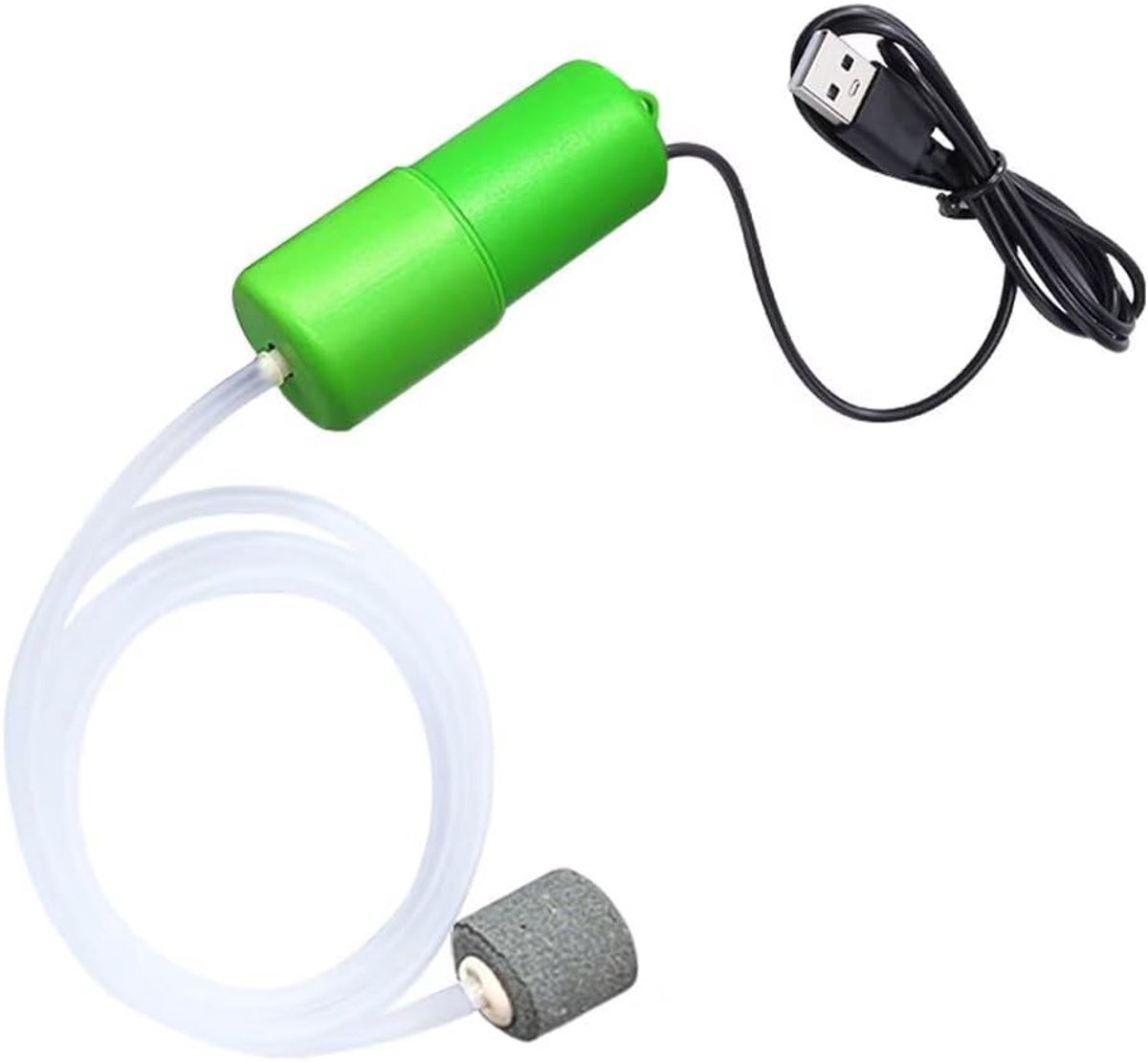 Luchtpomp Mini USB Fish Tank Luchtbeluchter Pomp Aquarium Accessoires Draagbare Zuurstof Bubbler met Air Stone