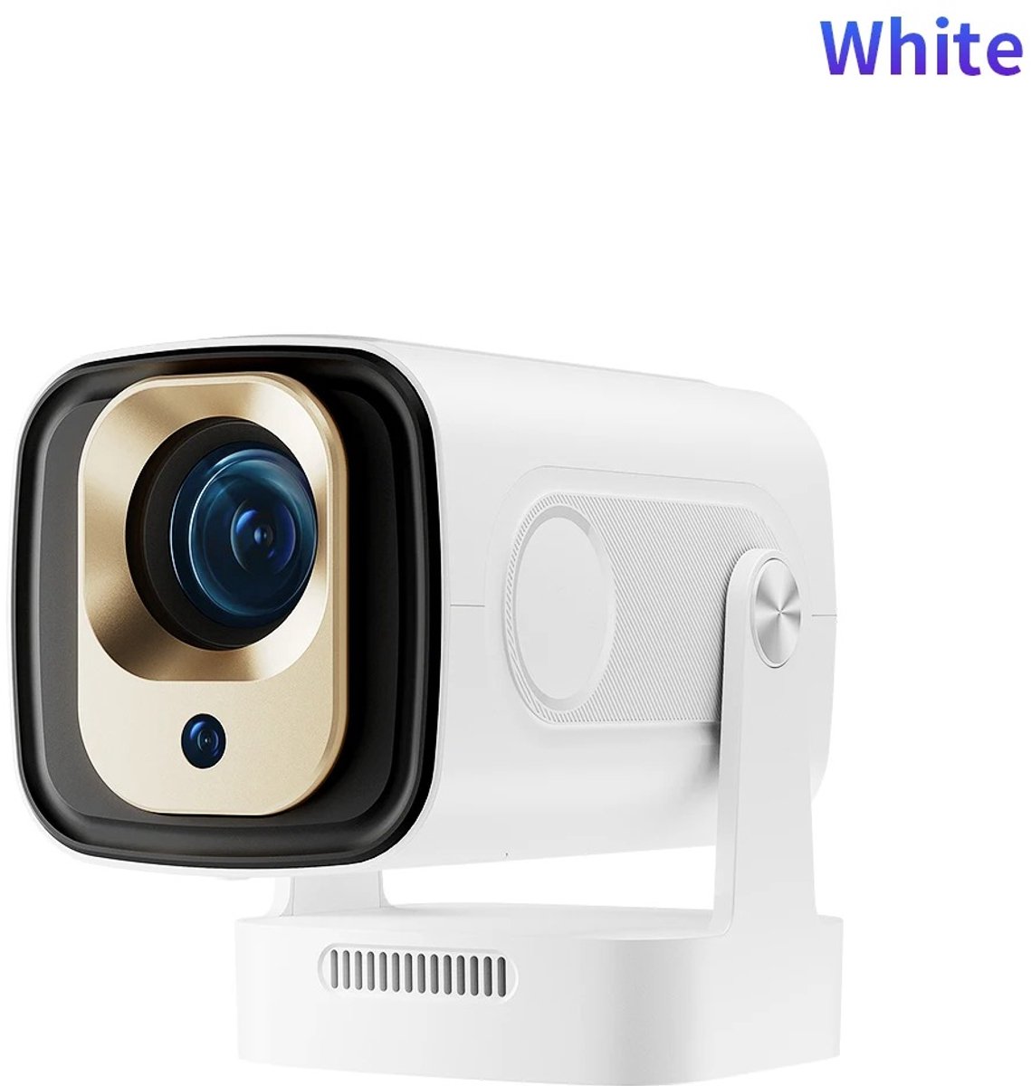 Prime Home Mini projector - Beamer projector - Mini projector 4k - Native 1080P - Android 11 Dual WiFi Bluetooth 5.4 - Autofocus Keystone - 330 ANSI Thuisbioscoop - Wit
