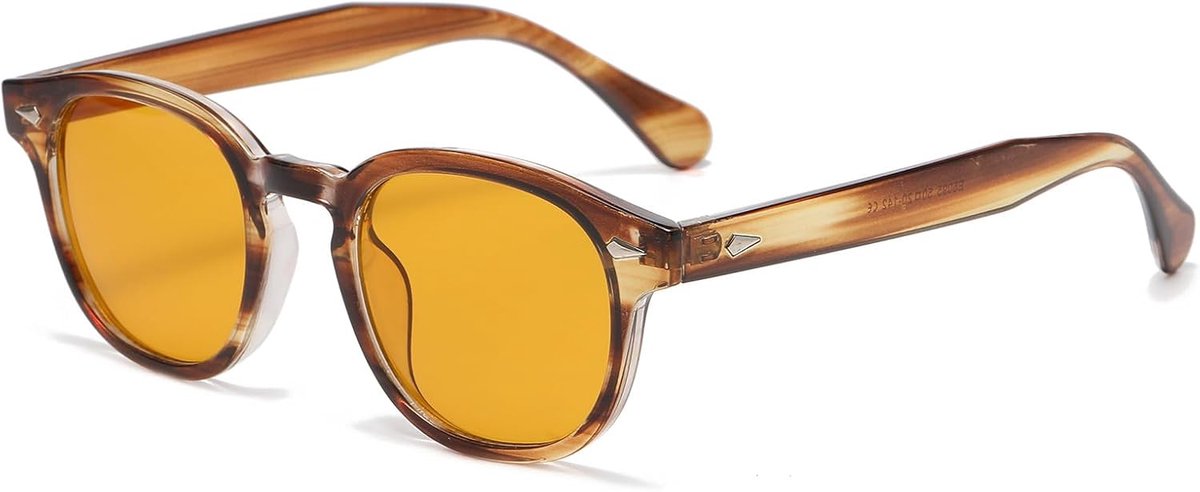 ronde zonnebril voor dames en heren, modieus, vintage, UV400-bescherming, zonnebril