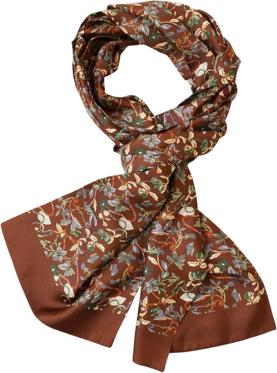 Herensjaal van 100% zijde, dubbellaags, 170 cm, lang, elegant, klassiek voor feestelijke zaken