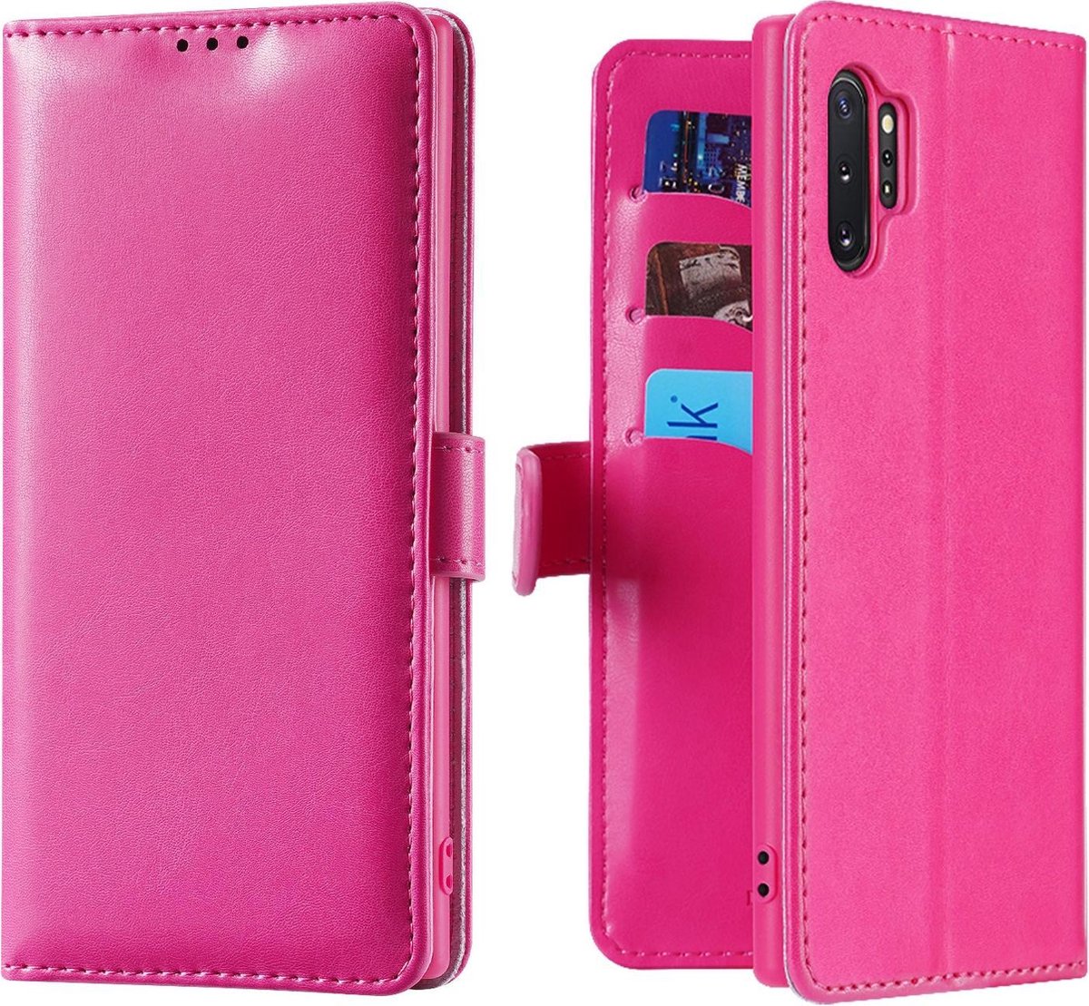 Hoesje geschikt voor Samsung Galaxy Note 10 Plus - dux ducis kado wallet case - roze