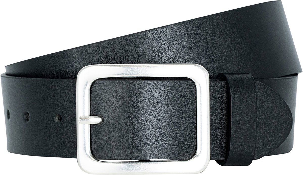 LINDENMANN dames leren riem - zwart
