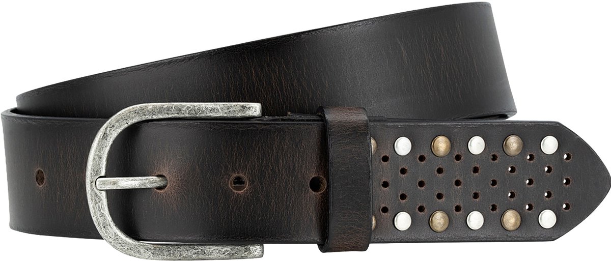 LINDENMANN dames leren riem - bruin