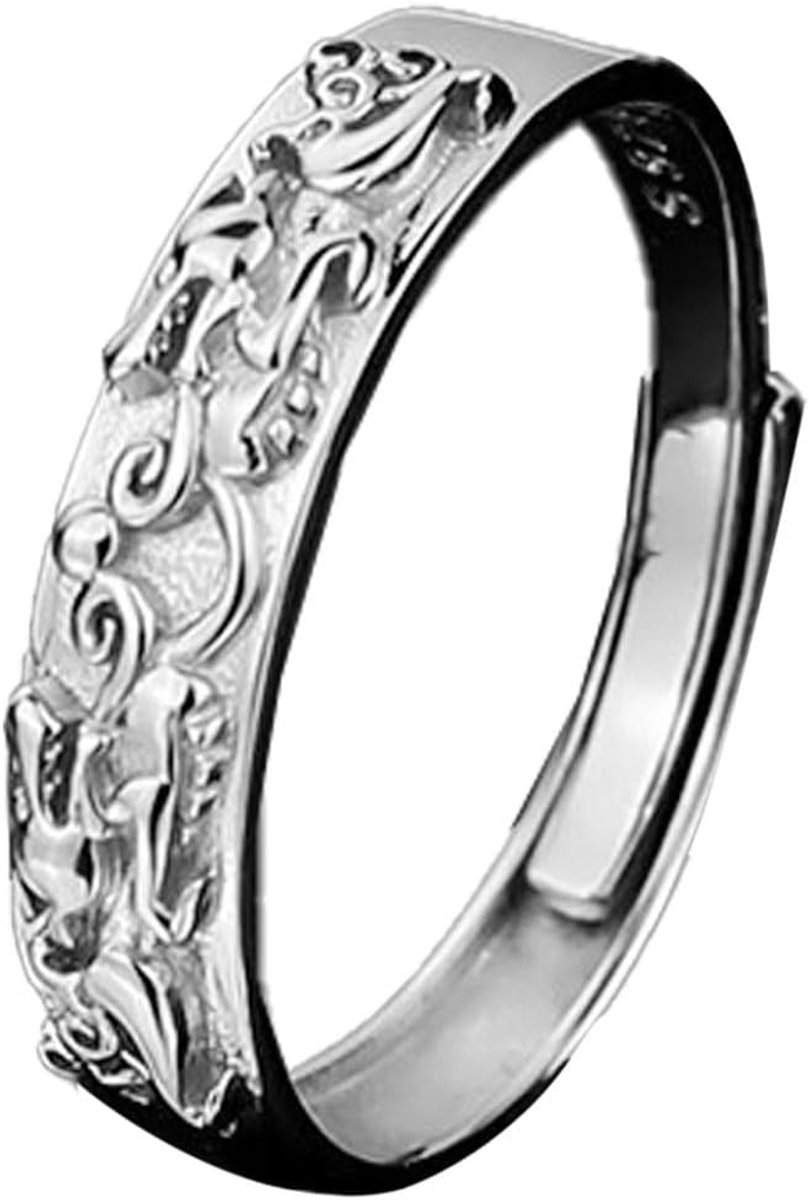 Vintage ring voor heren verstelbaar