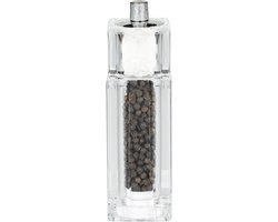 Gmill 13.5cm, Acryl Combinatie Peper Molen & Zoutvaatje, Vierkant