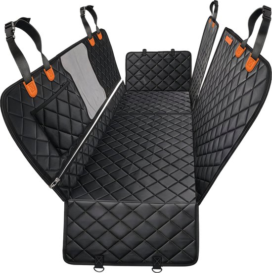 Jake and Jacky Hondendeken Auto Achterbank en Kofferbak Luxe - Autodeken hond - Beschermhoes - Hondenkleed - Inclusief Opbergtas & Autoriem - 137x148 cm