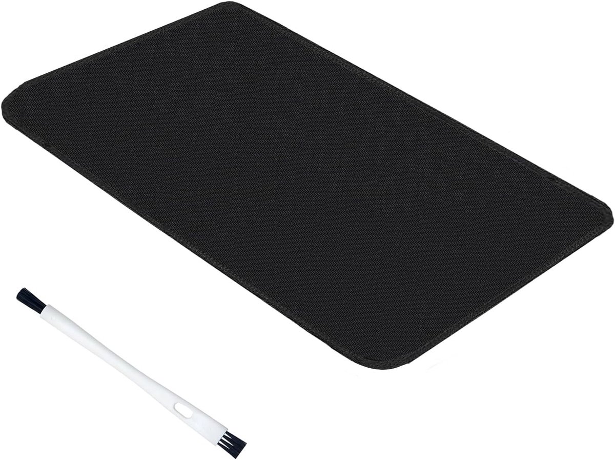 Koffiezetapparaat Schuifdienblad en Antislipmat voor Koffiezetapparaat, Keukenrobot Mixer Keukenapparaat - Zwart
