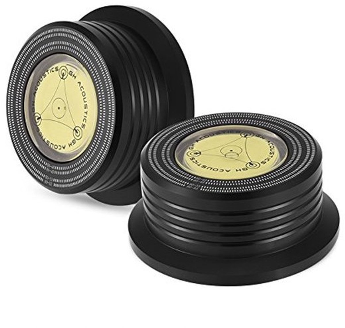 Disc Record Stabilizer 50Hz Aluminium platenspeler met waterpas - Geschikt voor LP platenspeler - Stabiliseert en verbetert geluidskwaliteit .