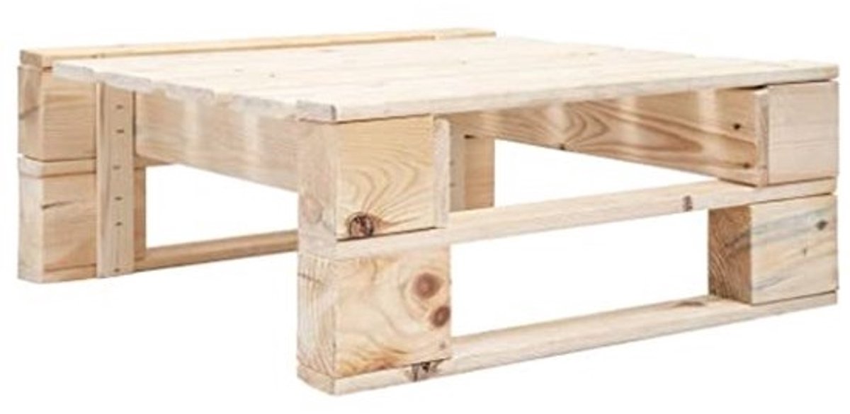 Houten Tuin Hocker - Pallet Pouf voor Tuin en Terras