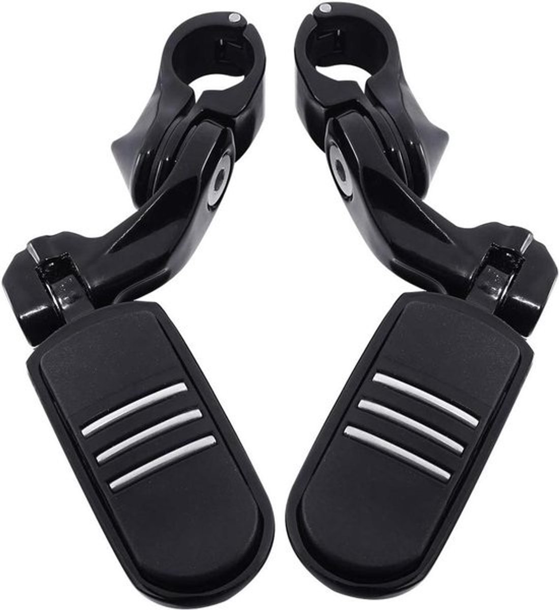32 mm Short Curved Black Motorcycle Footrest for Harley Dyna Road King Street Glide Touring Model