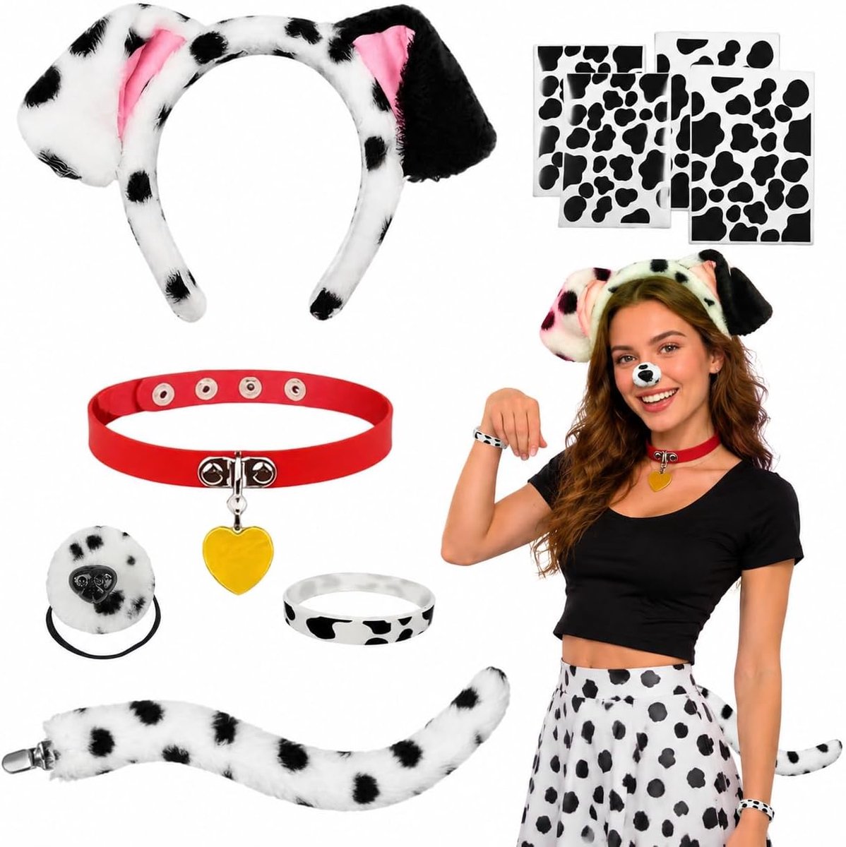 Kostuum dierenkostuum voor dames, voor carnaval, festivals en themafeesten, stijl A, onesize