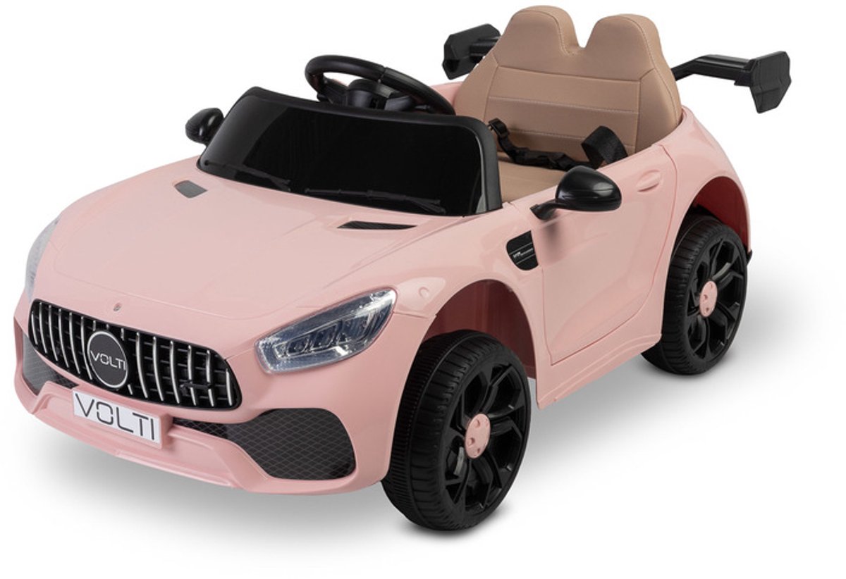 TOYZ VOLTI elektrische kinderauto 12V lichtroze - Accuauto