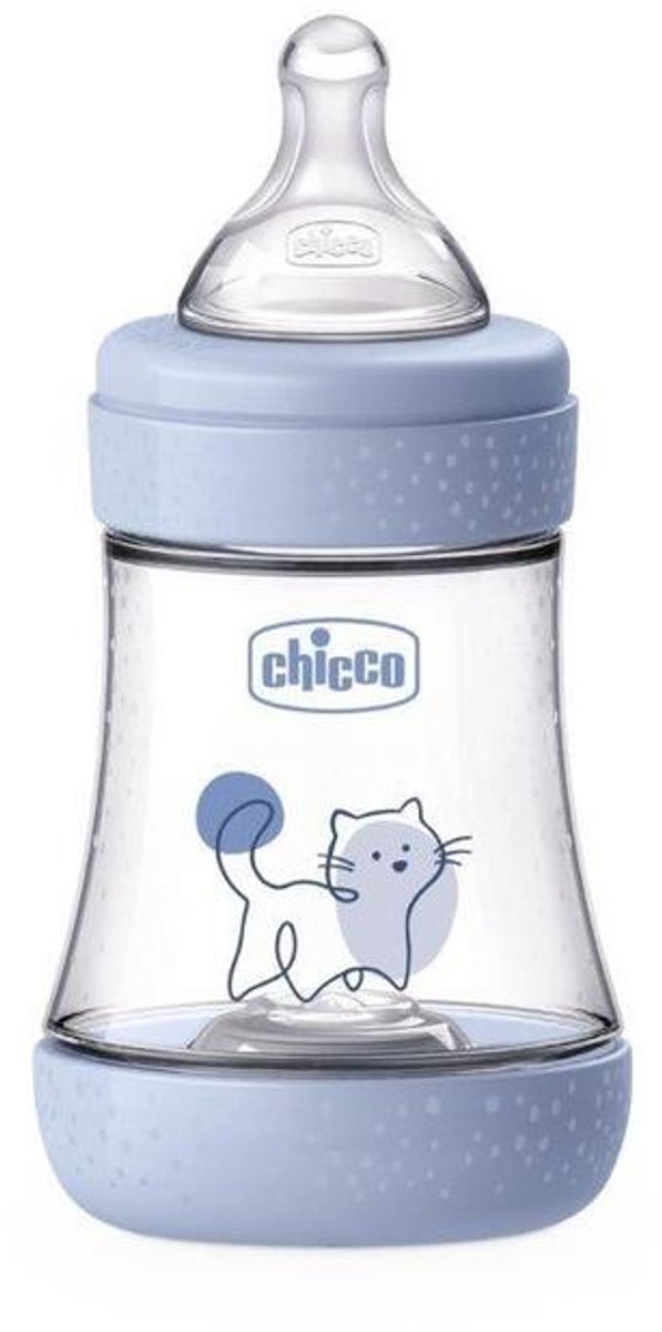 Chicco Perfect5 babyfles 150ml siliconen speen - Anti-koliekfles