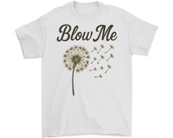 Natuur Shirt – Blow Me – Grappige Dandelion Design – Unisex T-Shirt voor Dames & Heren – Leuk Cadeau