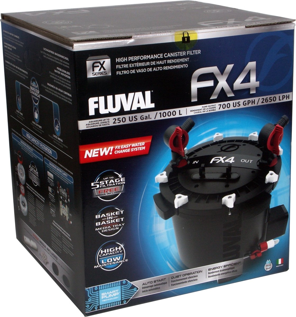 Fluval - Aquariumfilter - Vissen - Fl Buitenfilter Fx4 38,5x39,5x44,5cm Meerkleurig - 1st