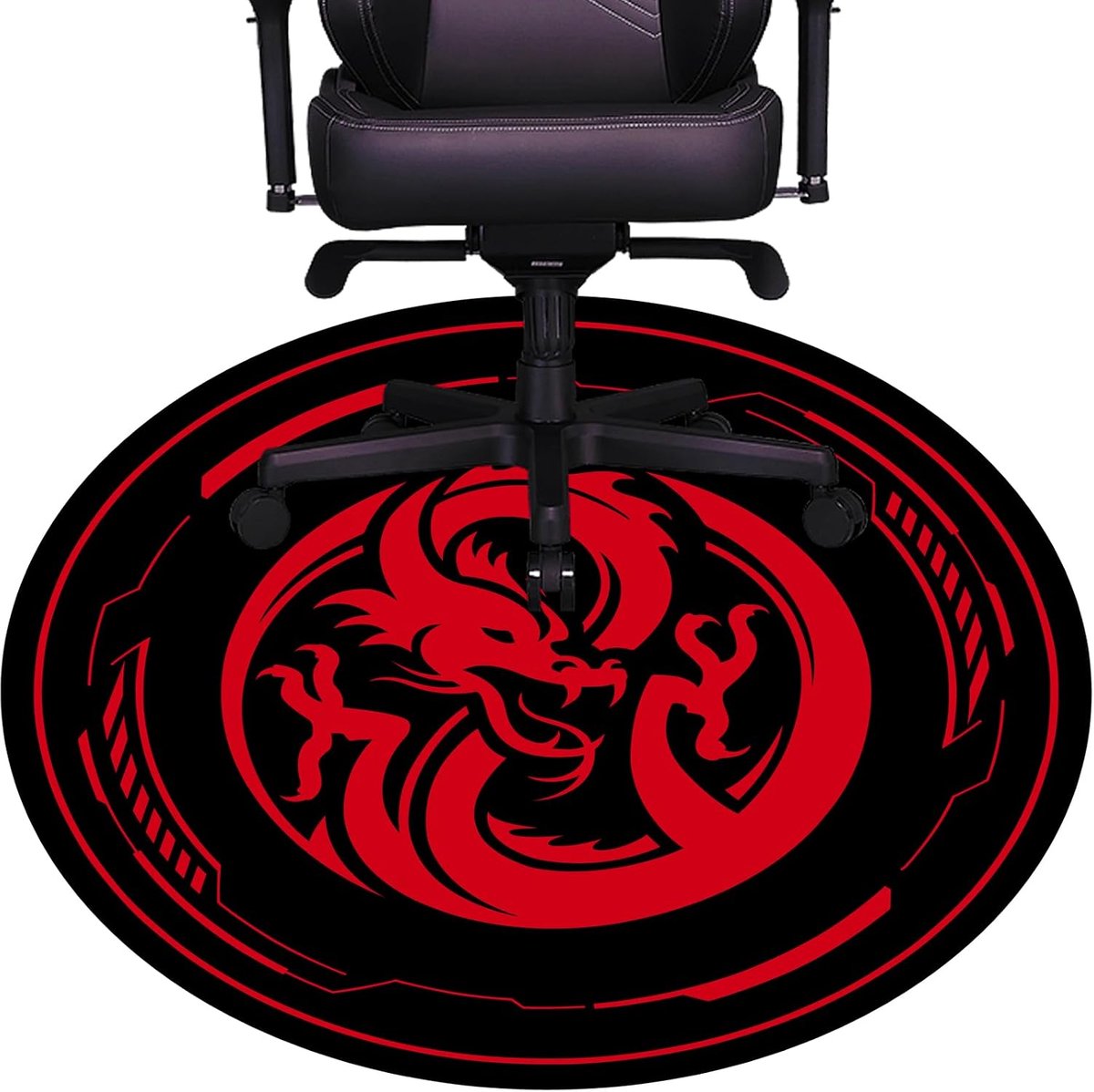 Mat voor Vloerbedekking en Hardhout Vloer Gaming Stoel Mat 47 Inch Ronde Vloermatten voor Gaming Room Home Office