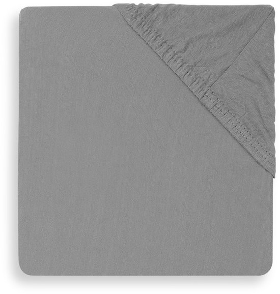 Jollein Hoeslaken Boxmatras Jersey 75x95cm – Storm Grey