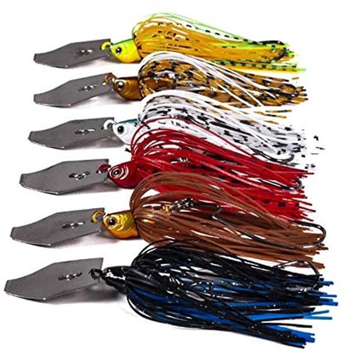 6 Stuks Zeevissen Jig Spinner Baits voor Zoutwater en Zoetwater Visserij
