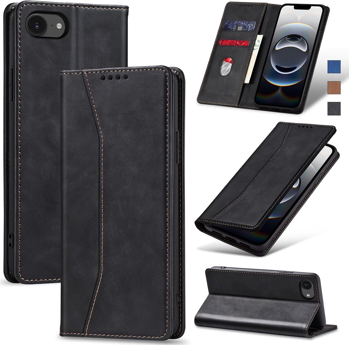 Hoesje voor iPhone 16E/17E,Zwart
