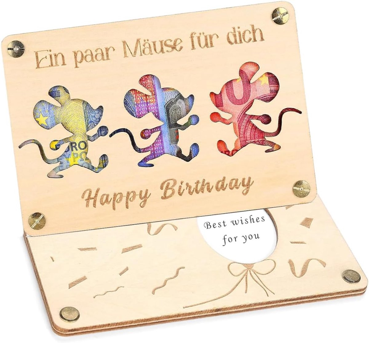 Verjaardag, houten geld, kleine geldgeschenkverpakking, creatieve contant geld, verrassingsdoos, cadeaus voor mannen, verjaardag, vrouwen, droomschip, verrassing, 16 x 11