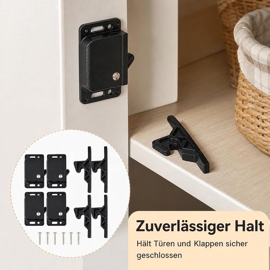 Sluitsysteem voor kasten, 4 stuks — afbeelding 3