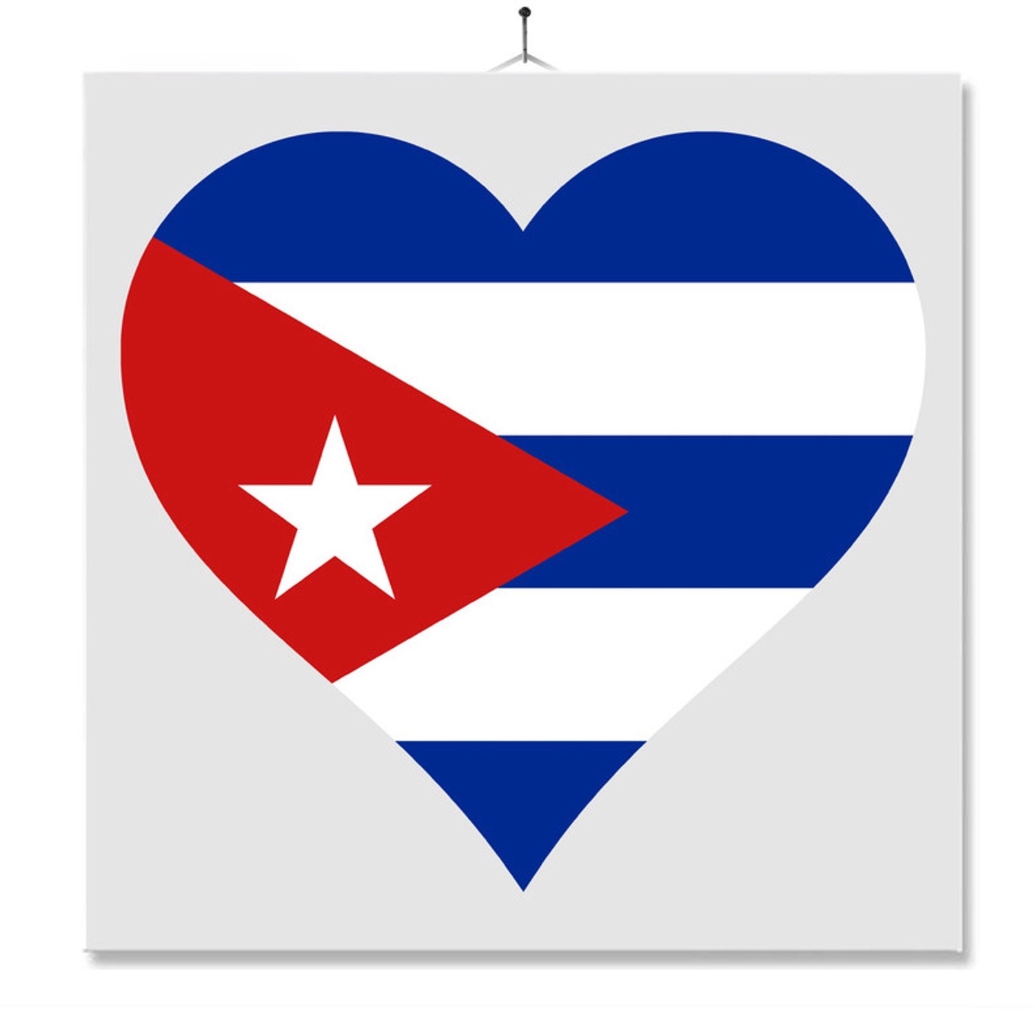 MC Living Tegel Met Opdruk | Hart | Vlag | Cuba Multi-Color