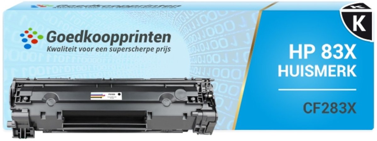 Huismerk HP 83X toner / HP CF283X toner Zwart (2.200 afdrukken)