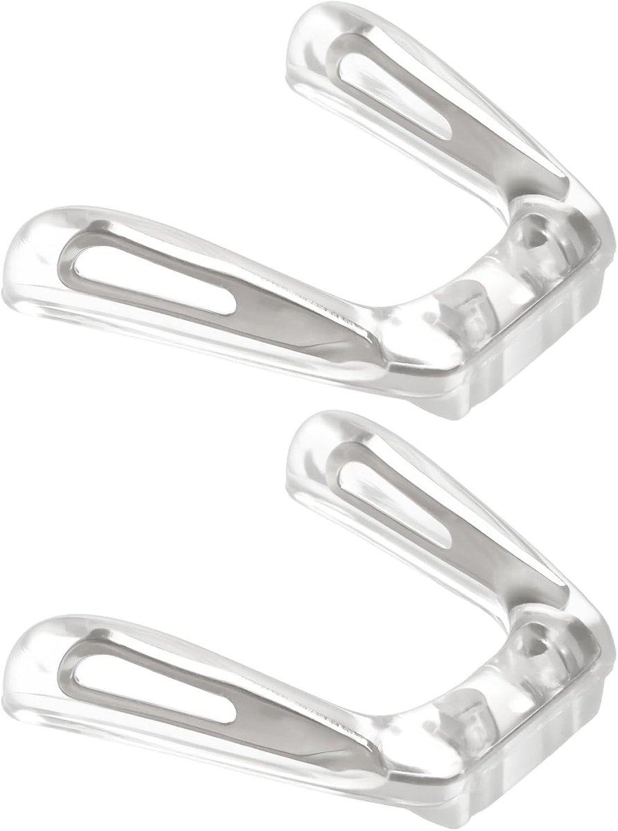 2 Stuks Zachte Neuspads van Silicoon met Metaal Kern voor Loupes en Brillen - Comfortabele U-vormige Neussteunen