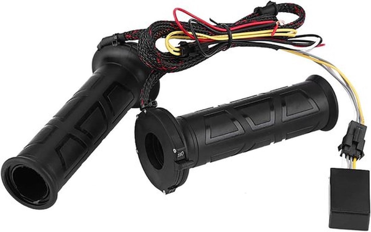 Elektrische Verwarmde Handvatten voor Motorfietsen - Instelbare Temperatuur - 12V - Kunststof - 7/8 inch Stuur - Warme Handen tijdens het Rijden