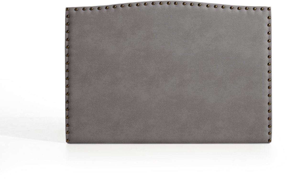 Amber hoofdbord voor bed van 80 van grijze stof 115x115x8 Matris