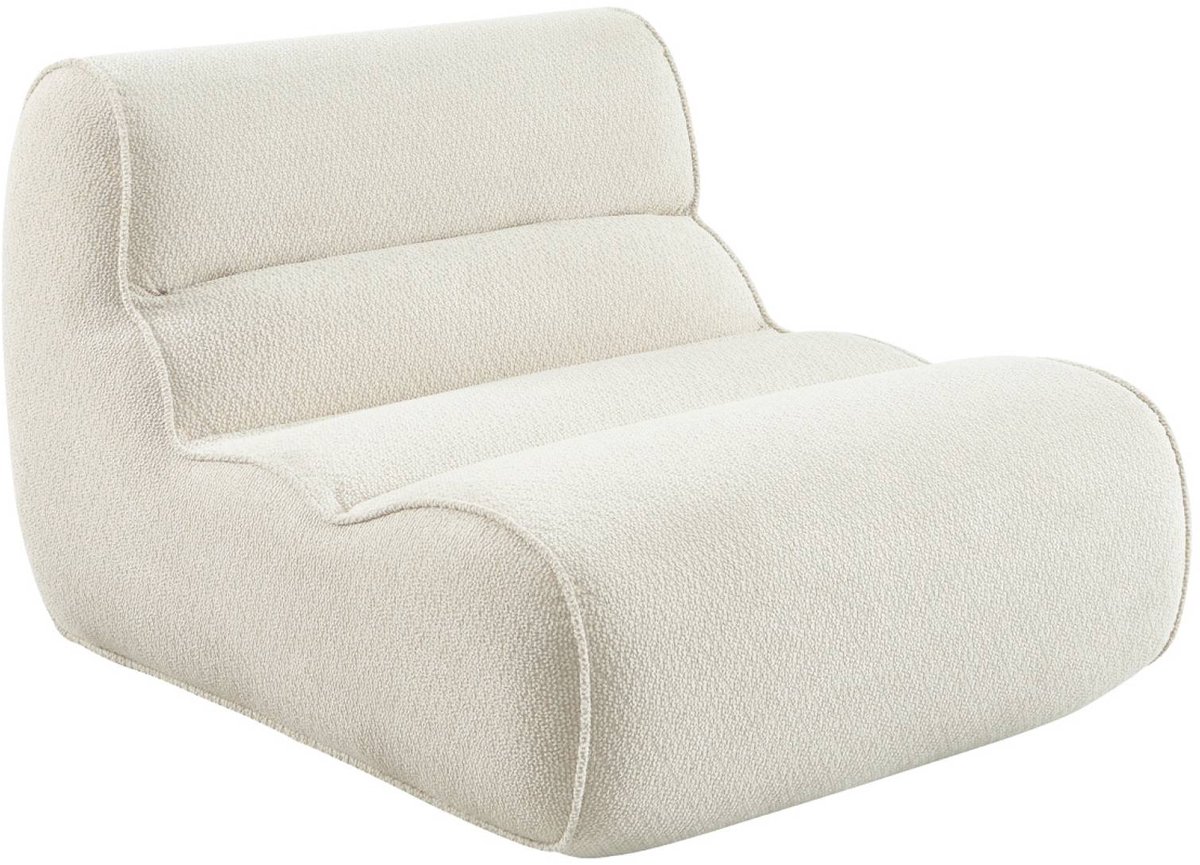 sweeek - 1-zits loungestoel, fauteuil van chenille stof - dario