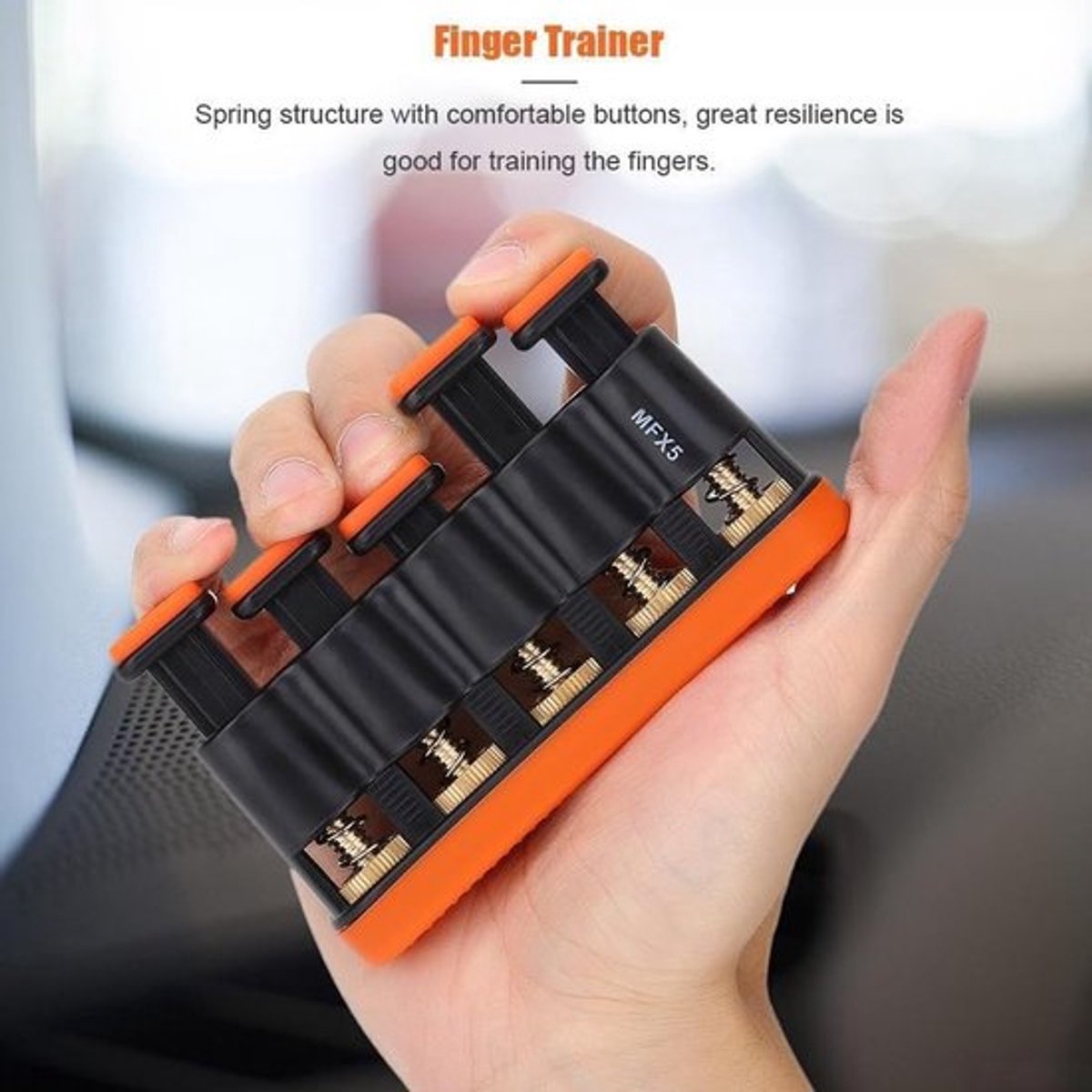 Allecto - Guitar Finger Exerciser - Handkracht Trainer - Versterkt Grip en Tension