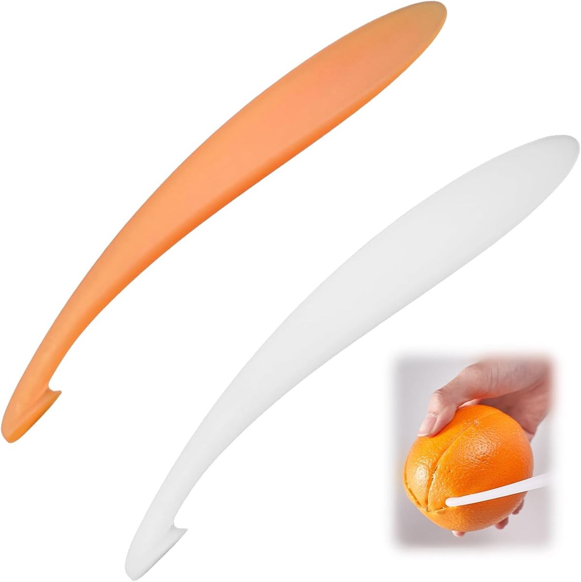 Set van 2 Citrus Peelers - Effectieve Mandarijnen Schillers en Handige Schilgereedschappen voor Sinaasappels en Citrusvruchten
