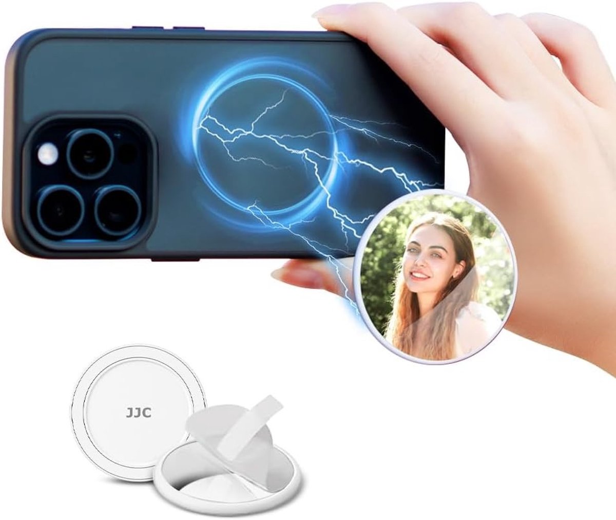 Magnetische Selfie Spiegel voor Telefoon, Convex Mirror voor Vloggen, Streamen en Selfies met Alle Smartphones
