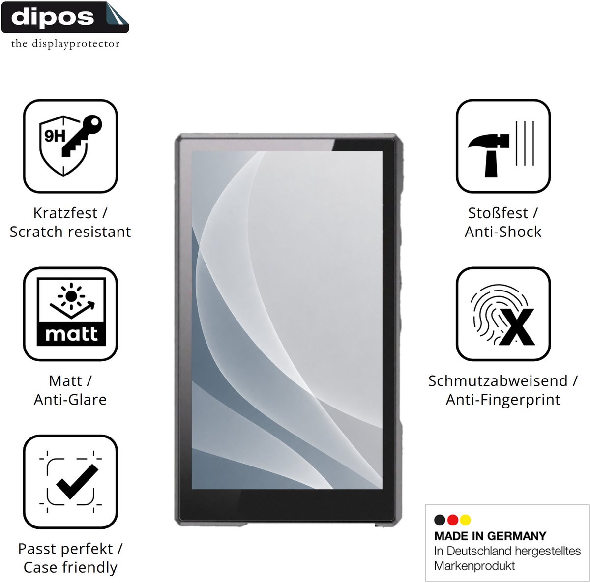 dipos – 2x Matte Pantserfolie geschikt voor Luoran N2 | 9H Screenprotector