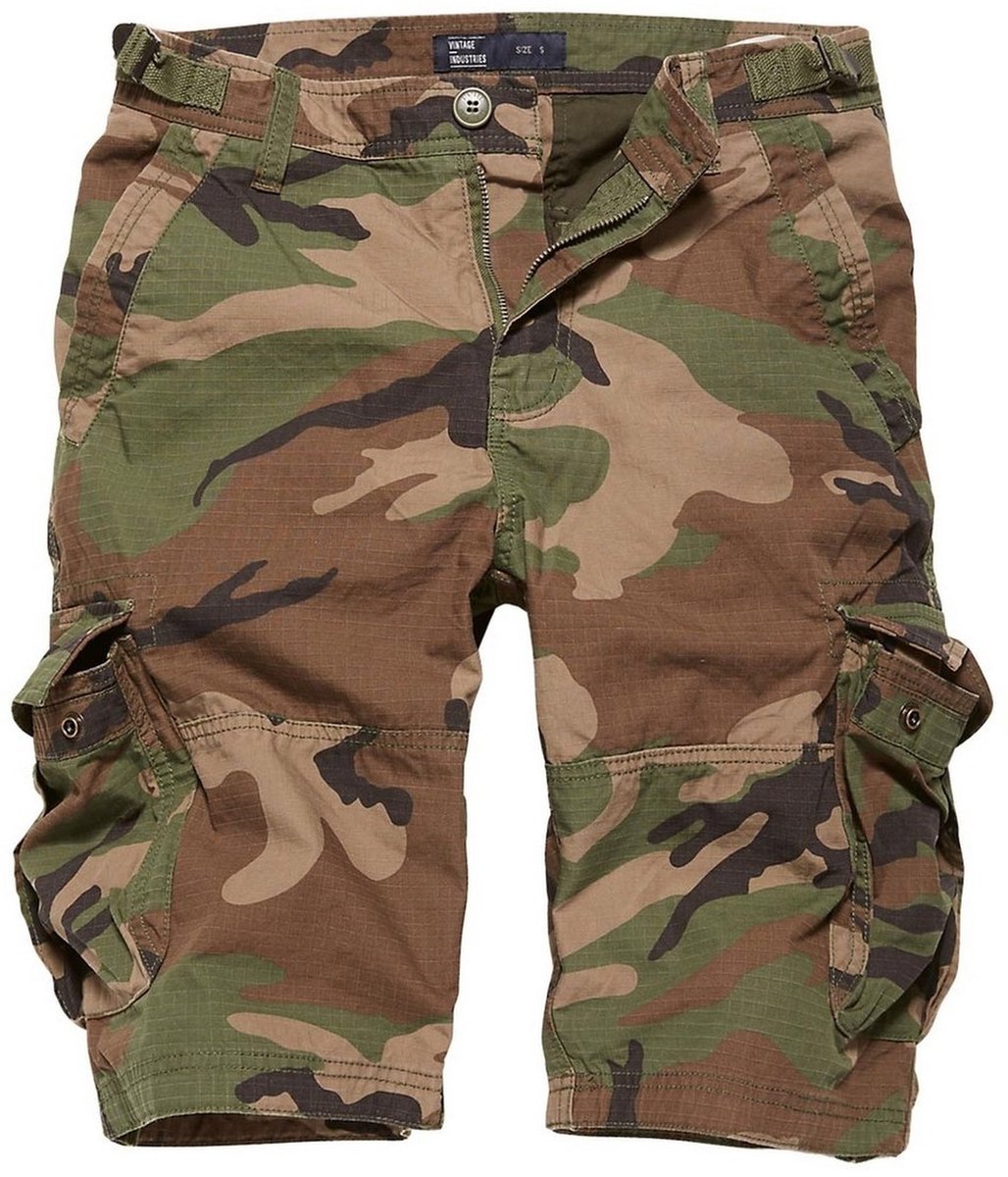 Vintage Industries Bermuda Cargostyle Terrance-short Woodland