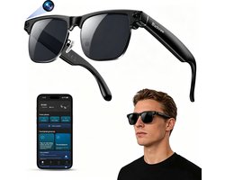 Blackview BV200 - Slimme Zonnebril - 8MP 4K Camera met Realtime Vertaling met EIS Stabilisatie - ChatGPT 4.5 - Bluetooth AI-Spraakassistent - WIFI Overdracht - ENC Ruisonderdrukking - 32GB Intern Geheugen - Objectherkenning en Zonnebrilglazen