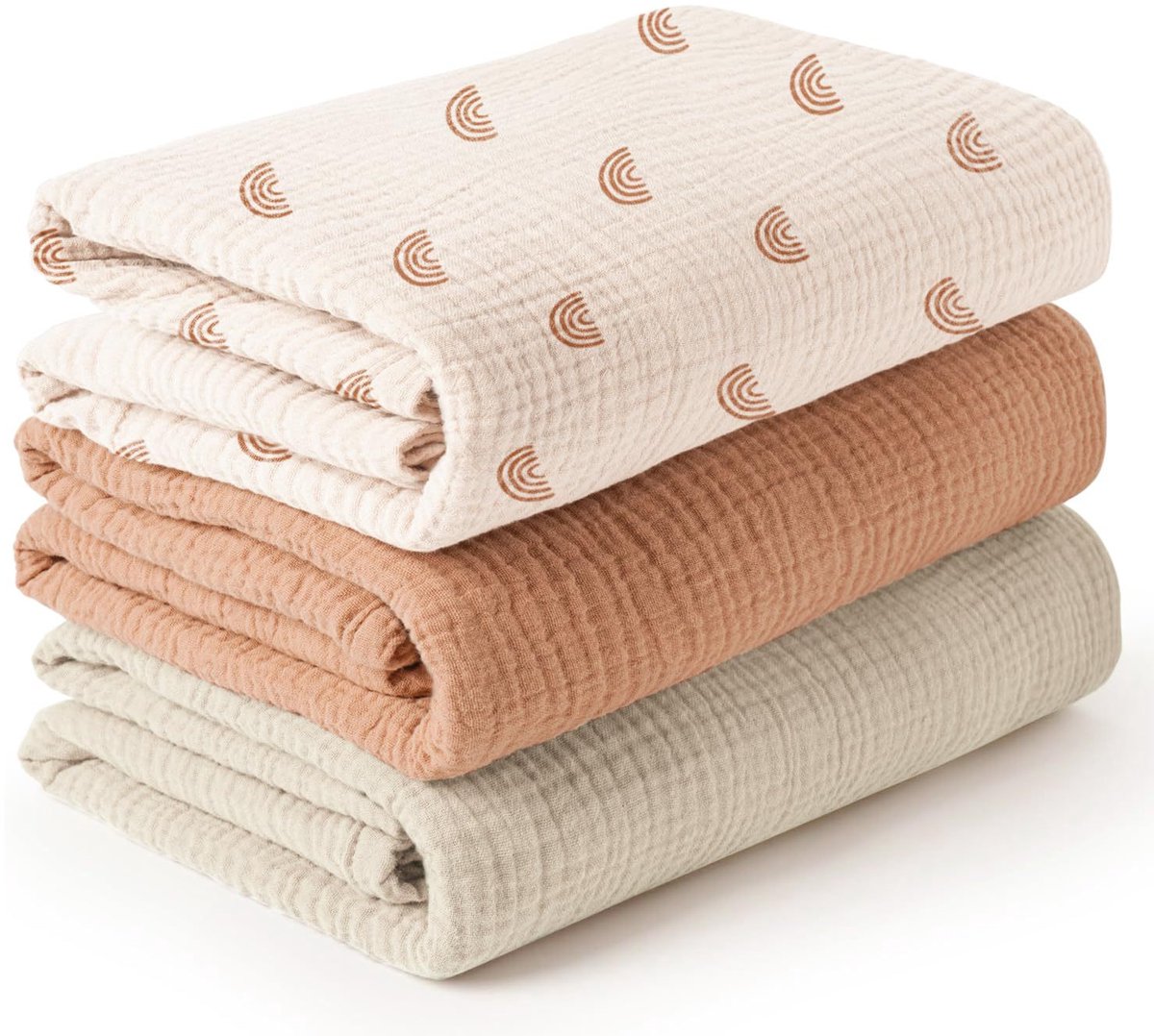 Deze set bevat 3 babywikkeldekens die superzacht, zeer absorberend en huidvriendelijk zijn, geschikt voor zowel jongens als meisjes.-Stijl 51-100*100CM