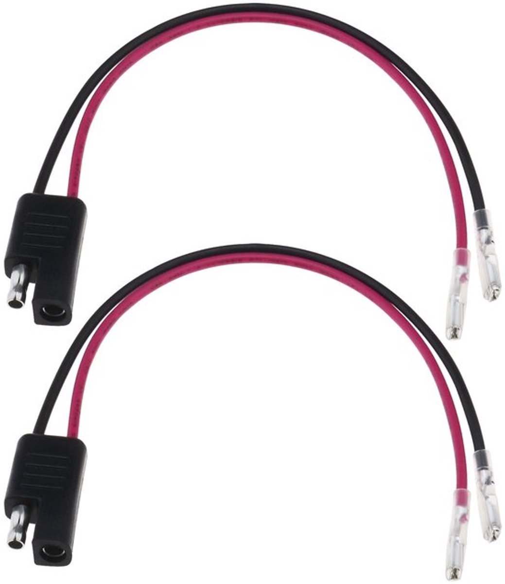 Golden crown Power Adapter Cable - 2pcs 18awg - 20 cm - Ideaal voor Motorrijders en