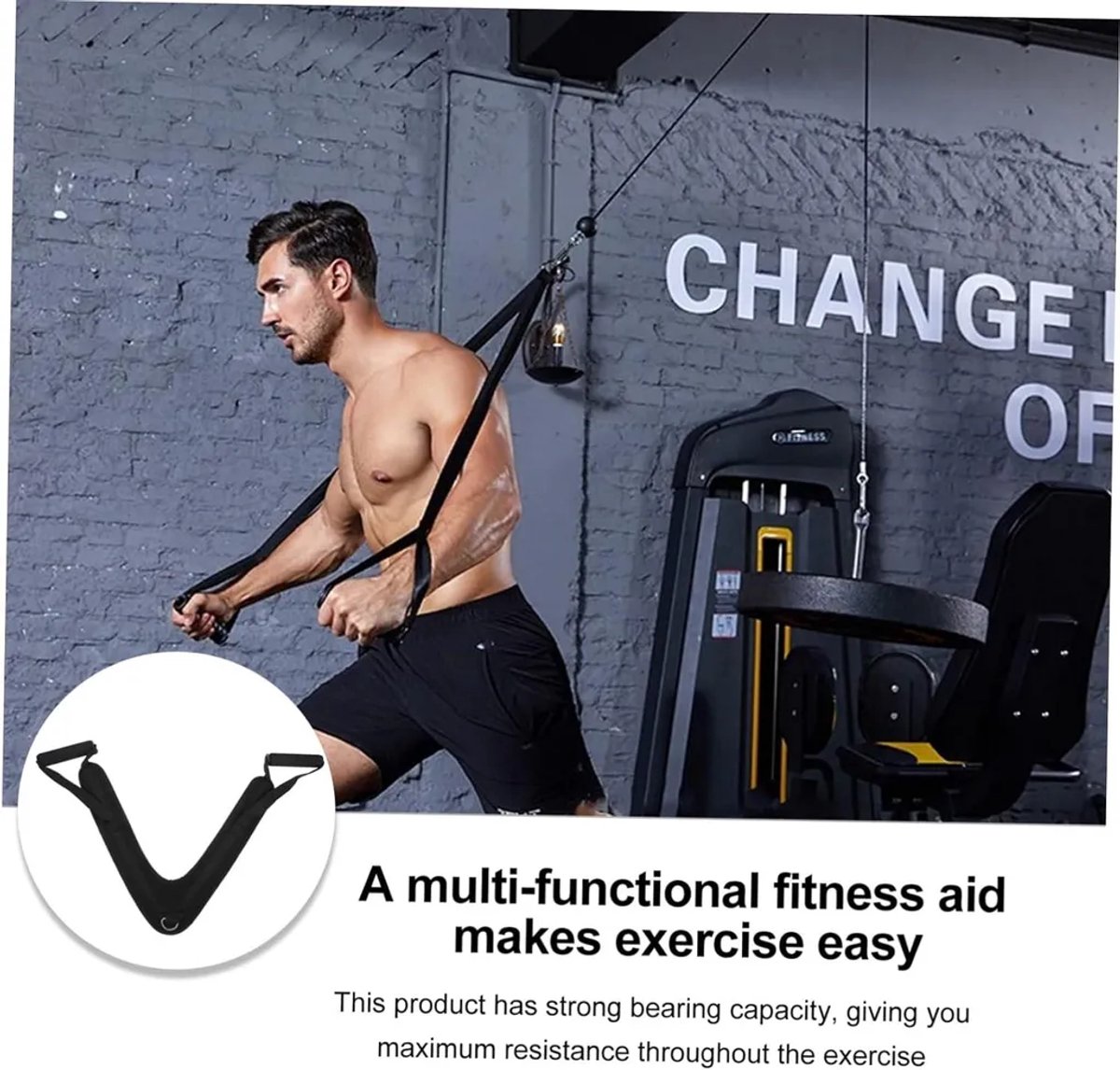 Alles-in-één fitnesstrainer, Geschikt voor triceps- en bicepstraining, ideaal Geschikt voor bodybuilding in de buitenlucht, draagbaar accessoire, versterkt de armspieren.