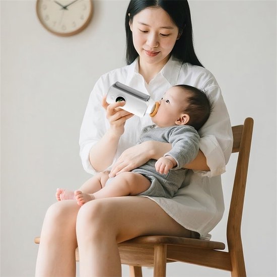 carmdering - Draagbare Flessenwarmer Baby – Draadloos – 2000 mAh – 6 Temperatuurstanden – Waterloos – USB-C — afbeelding 4