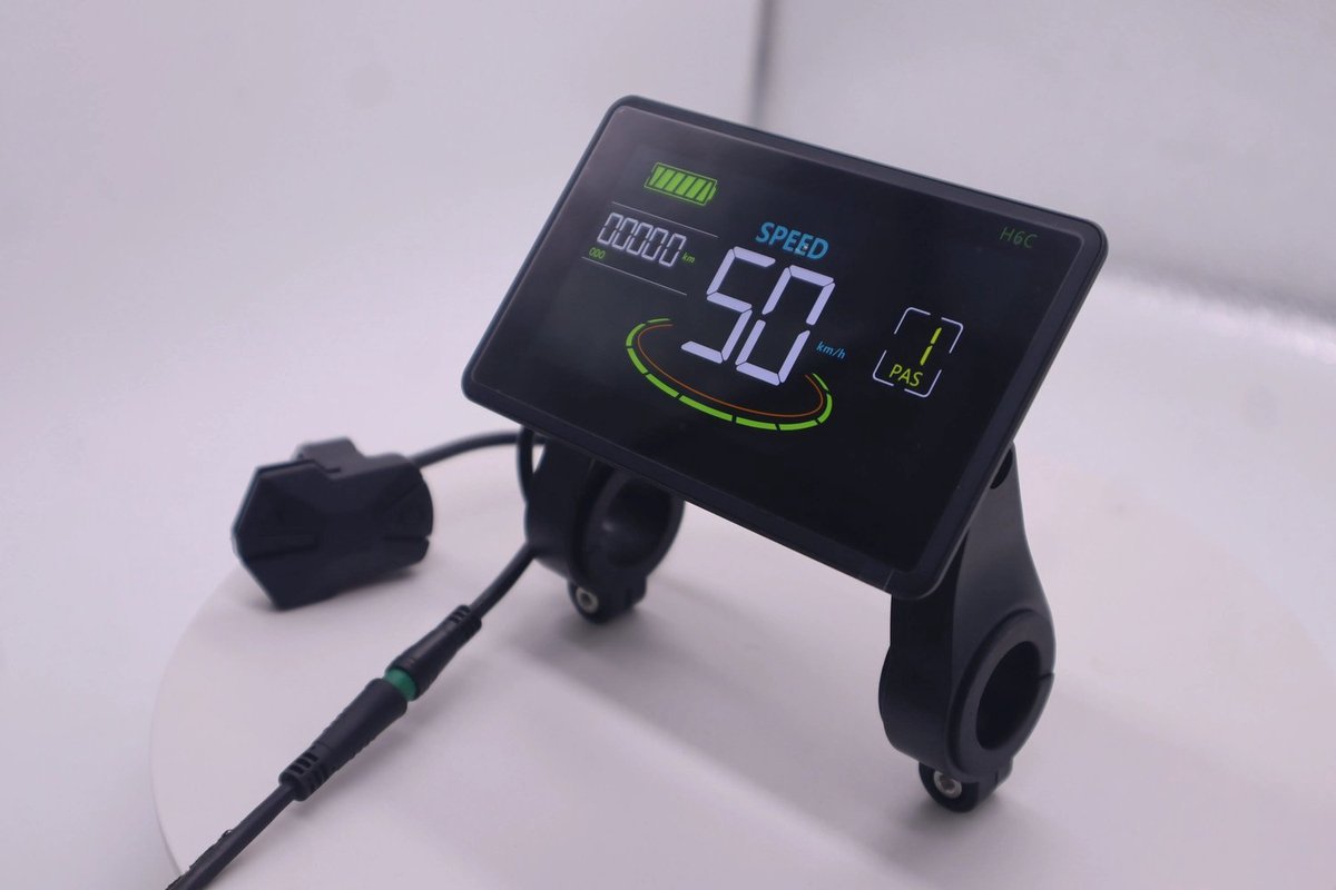 Currero Fatbike Scherm - LCD Display - Schermpje - E-Bike Accessoires - Elektrische Fiets - Dashboard - Snelheidsmeter - Kinderen & Volwassenen