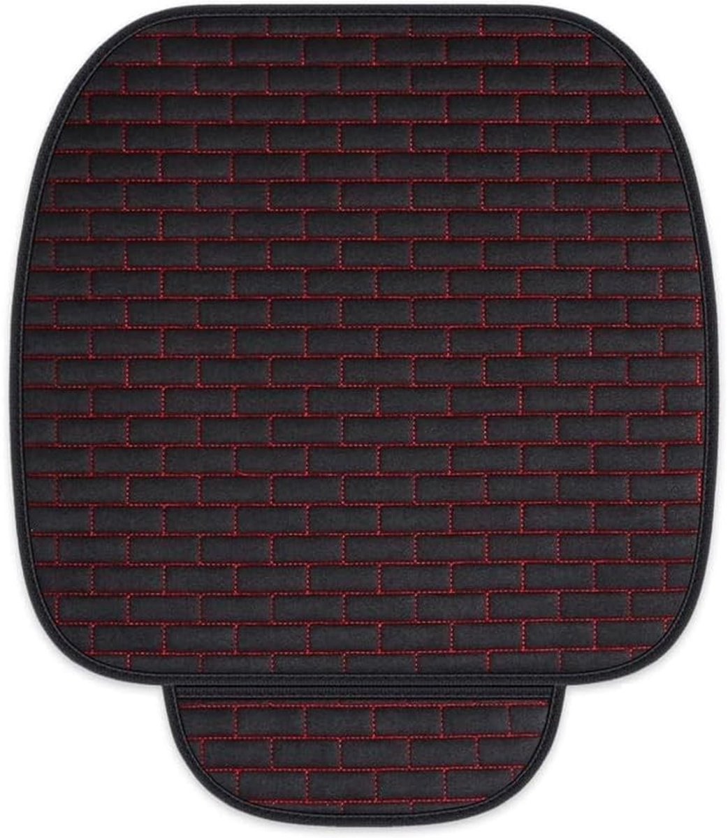 Zitkussen voor Voorstoelen 60 x 49 cm - Antislip, Zacht en Ademend - Bescherming voor Auto- en Bureaustoelen, Stofdicht en Comfortabel