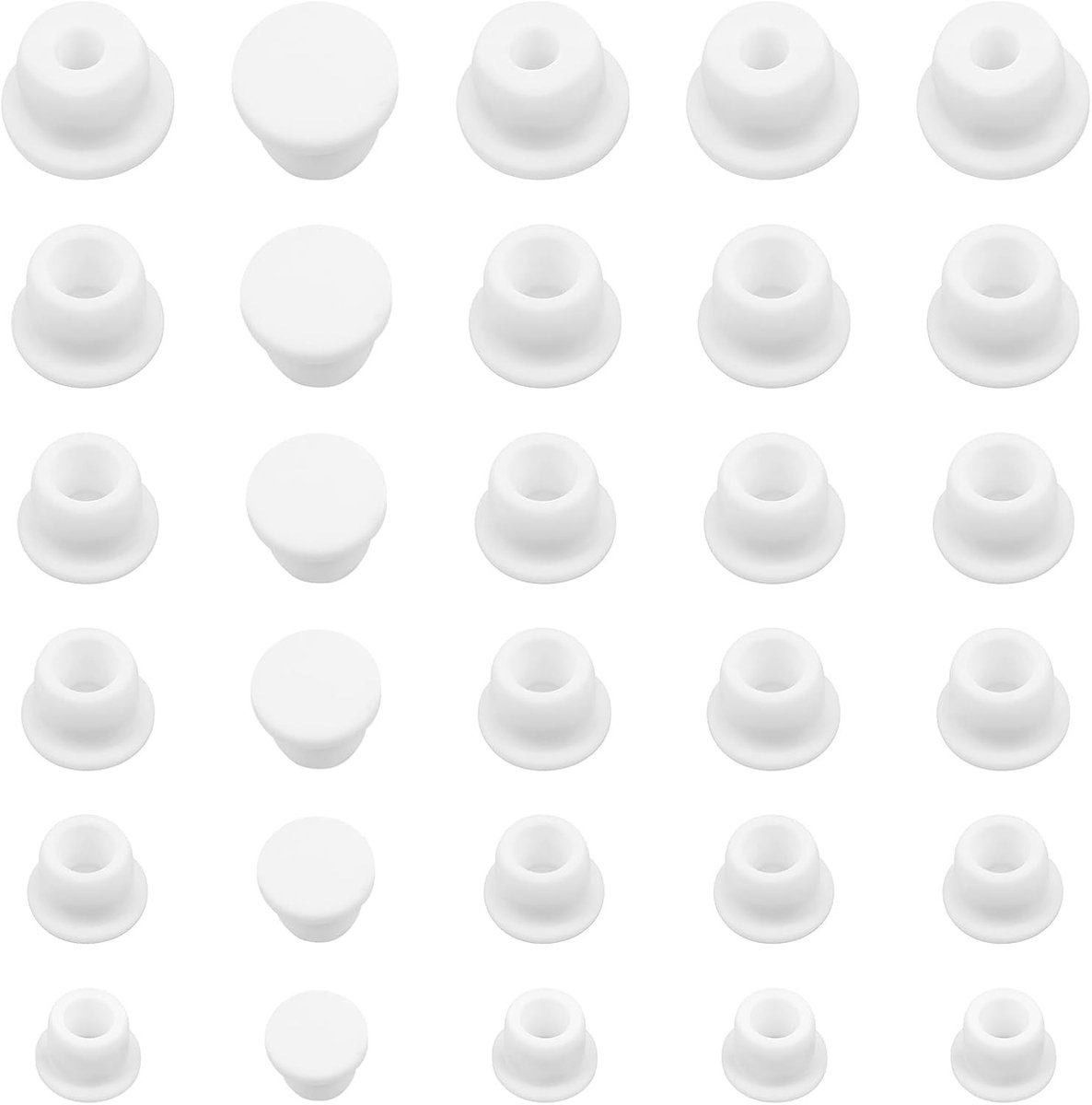 30 Stuks Zout- en Peperstrooier Stoppen - Ronde Silicone Stoppers voor Herbruikbare Zout- en Peperstrooiers, Diverse Maten, Ideaal voor Keuken en Eten