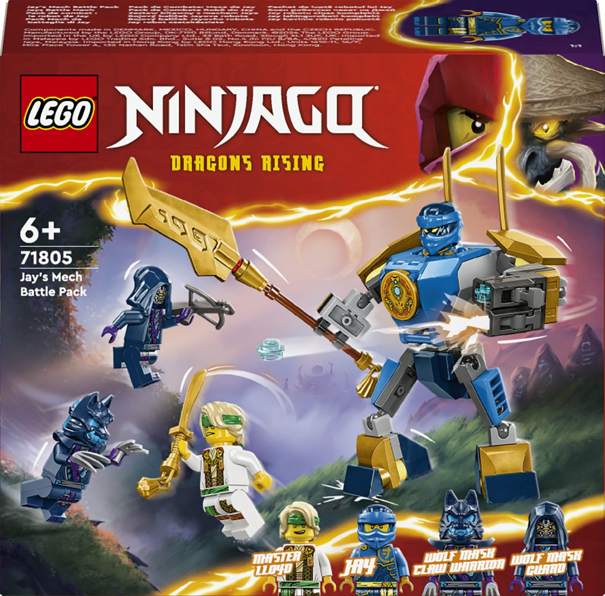 Bol.com LEGO 71805 Jay's mecha strijdpakket Dragons Rising Actiefiguur Speelgoed aanbieding