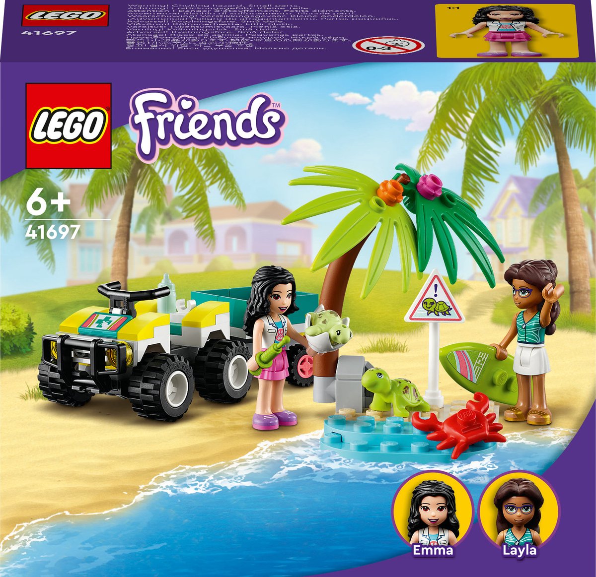 Bol.com LEGO Friends Schildpadden Reddingsvoertuig Bouwset met Strandbuggy en Aanhanger, Zeedieren Speelgoed voor Kinderen van 6... aanbieding